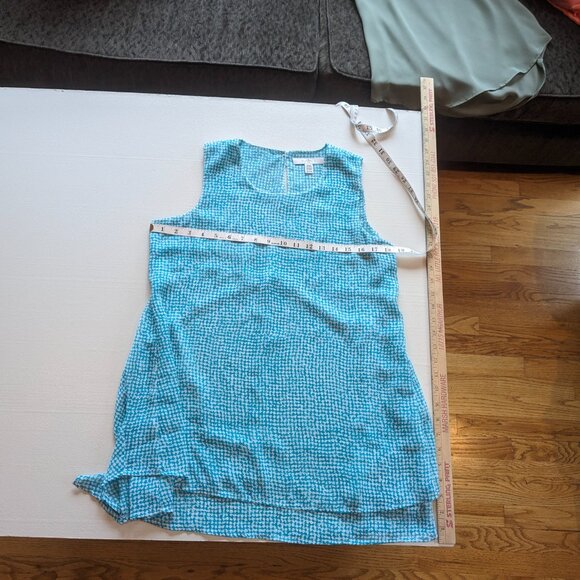 Fever, Size Small, Sky Blue and White Tunic - Picture 7 of 12